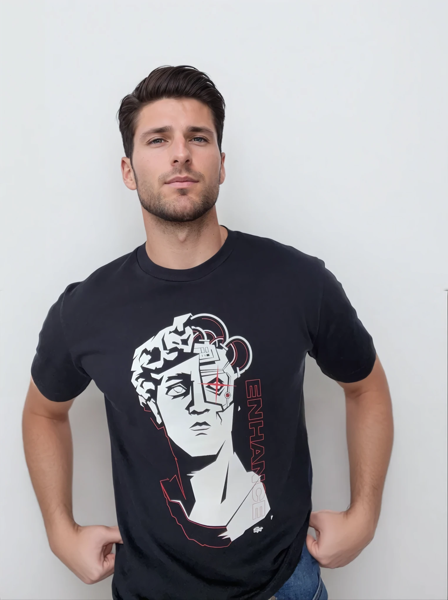 SkullRobot David Statue Shirt