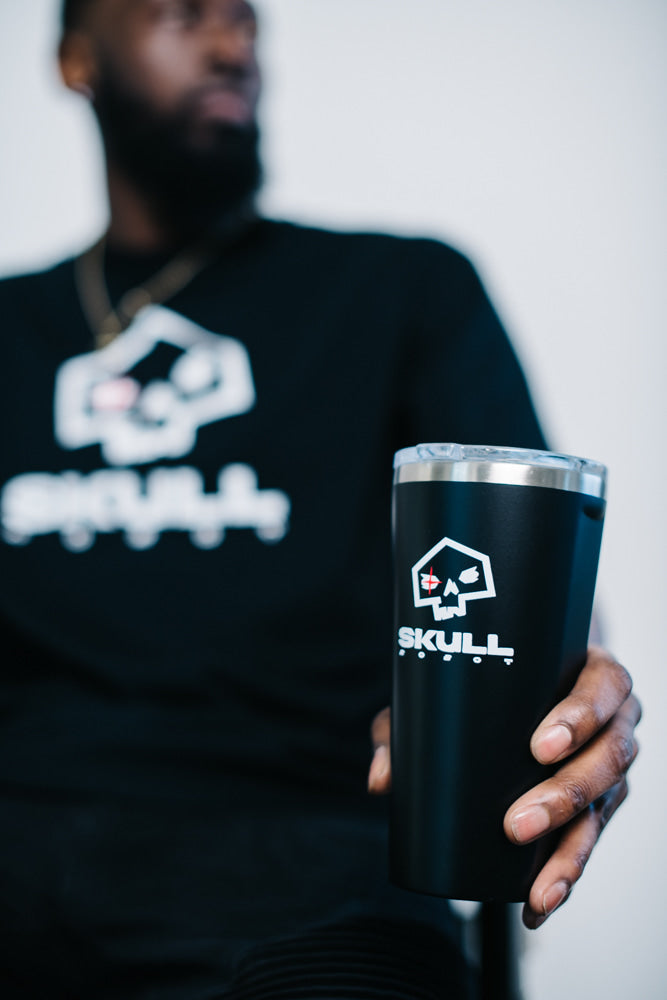 Corkcicle with Skull Robot logo